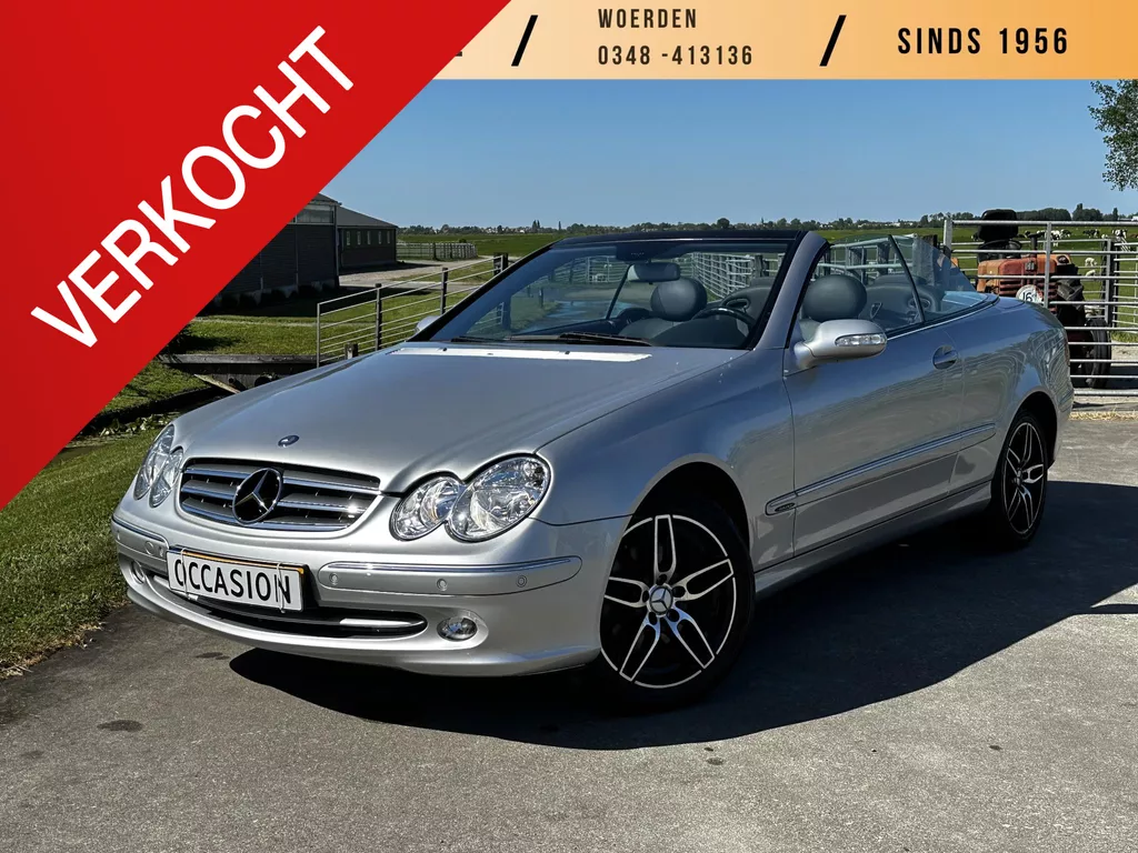 Mercedes-Benz CLK-klasse Cabrio 200 K. Elegance | AUTOMAAT | YOUNGTIMER | NAVIGATIE | LEDEREN BEKLEDING | NIEUWE KETTING |